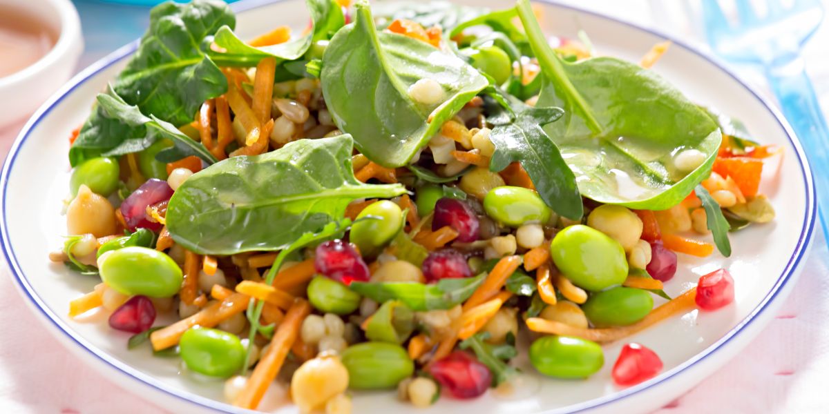 edamame chick pea salad